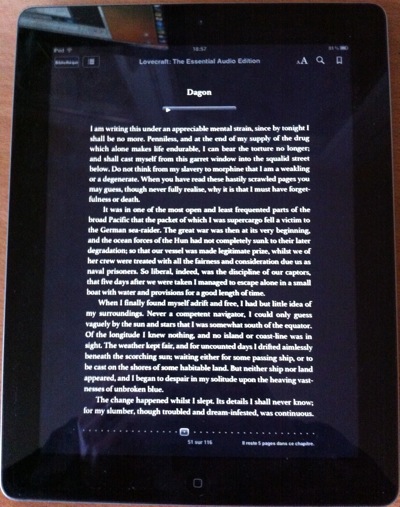 Lire un livre avec l'iPad