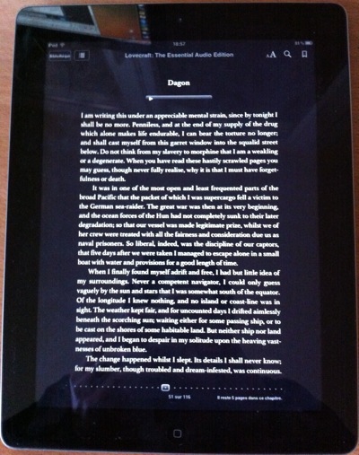 iPad un livre dans iBooks Lire un livre avec l'iPad