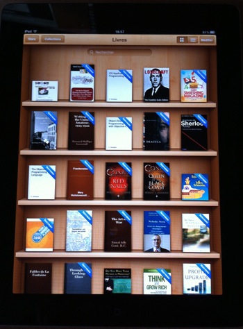 iPad livres en mode portrait Les livres en mode portrait dans iBooks