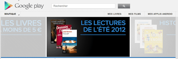 Les livres sur Google Play