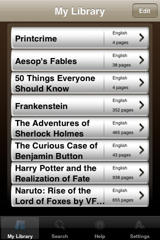 Application iPhone de Wattpad Wattpad pour smartphone