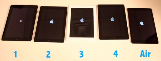 tous les ipads comparres