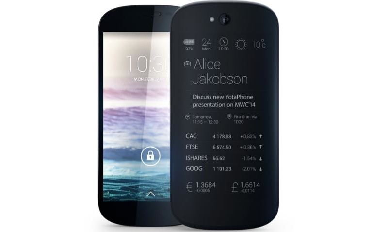 yotaphone 2 smartphone liseuse