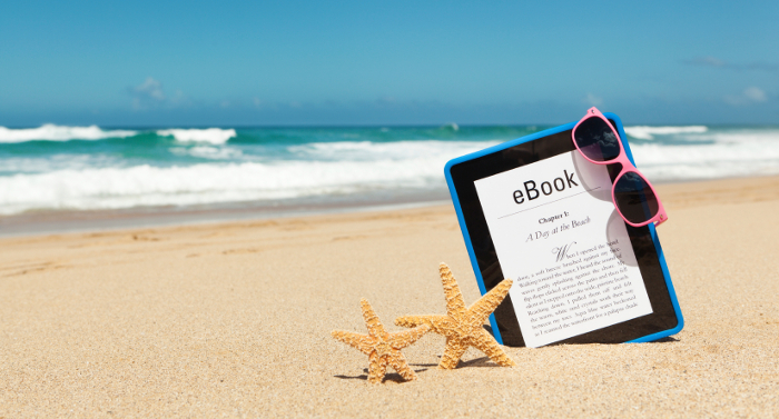 Beach-and-eBook