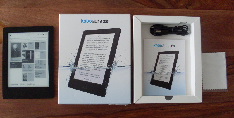 Kobo KOBO Aura H2O tactile-RAM 8 go " Wi-fi défaut rayure le long de l écran- 