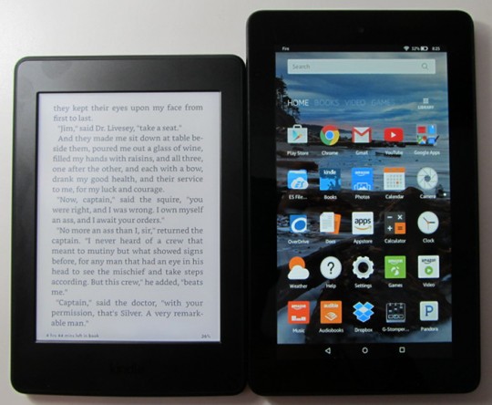 Comparaison : Kindle Paperwhite contre tablette Fire