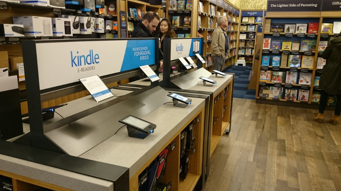 Magasin Amazon à Seattle : liseuses kindle