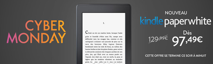 Promotion Kindle Paperwhite à 97,49 euros