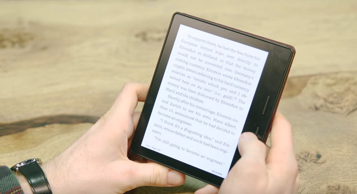 Kindle Oasis : bonne prise en main