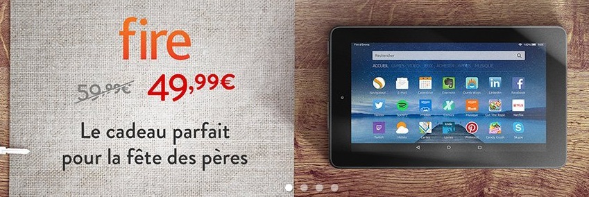 Promotion sur la tablette Fire d'Amazon