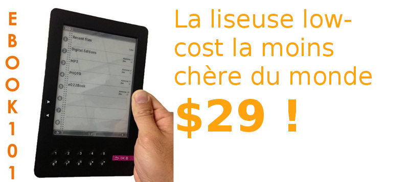 liseuse pas chère ebook101