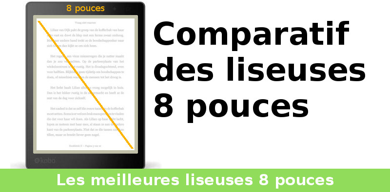 Comparatif des liseuses 8 pouces