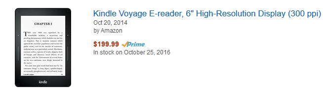 stock kindle voyage usa