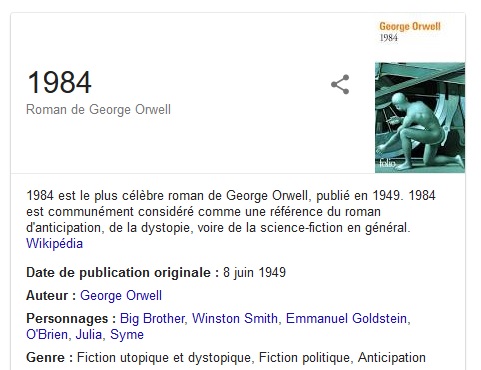 livre fiche Google 1984