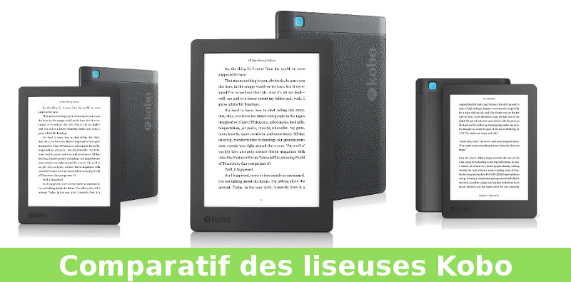 comparatif liseuses kobo