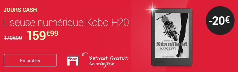 réduction liseuse kobo aura H2O