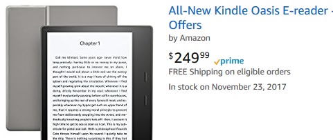 kindle oasis stock usa