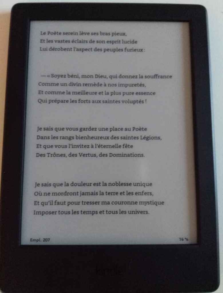 lecture sur kindle 2017