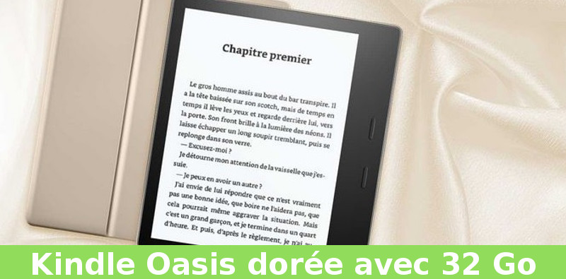 Kindle oasis dorée