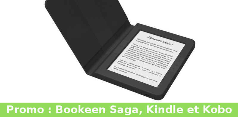 réduction sur liseuses Bookeen Saga, Kindle et Kobo