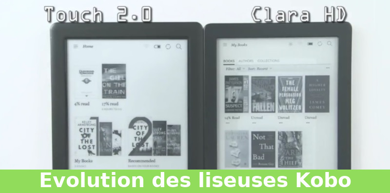 évolution des liseuses kobo