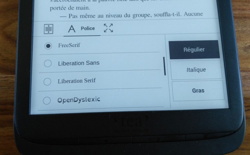 police ebook inkpad 3 liseuse tea pocketbook