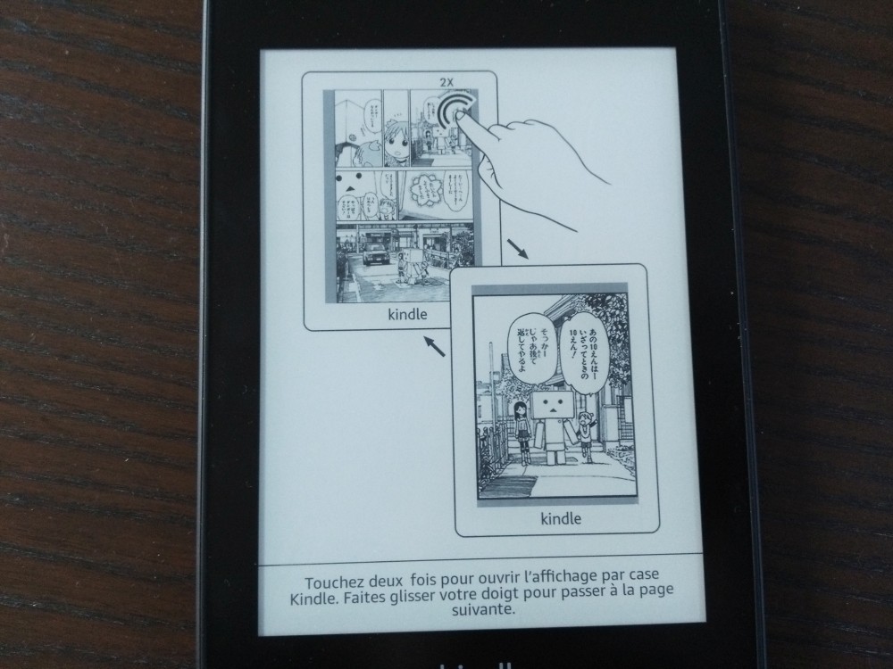 Test Kindle Paperwhite : lecture bd case par case