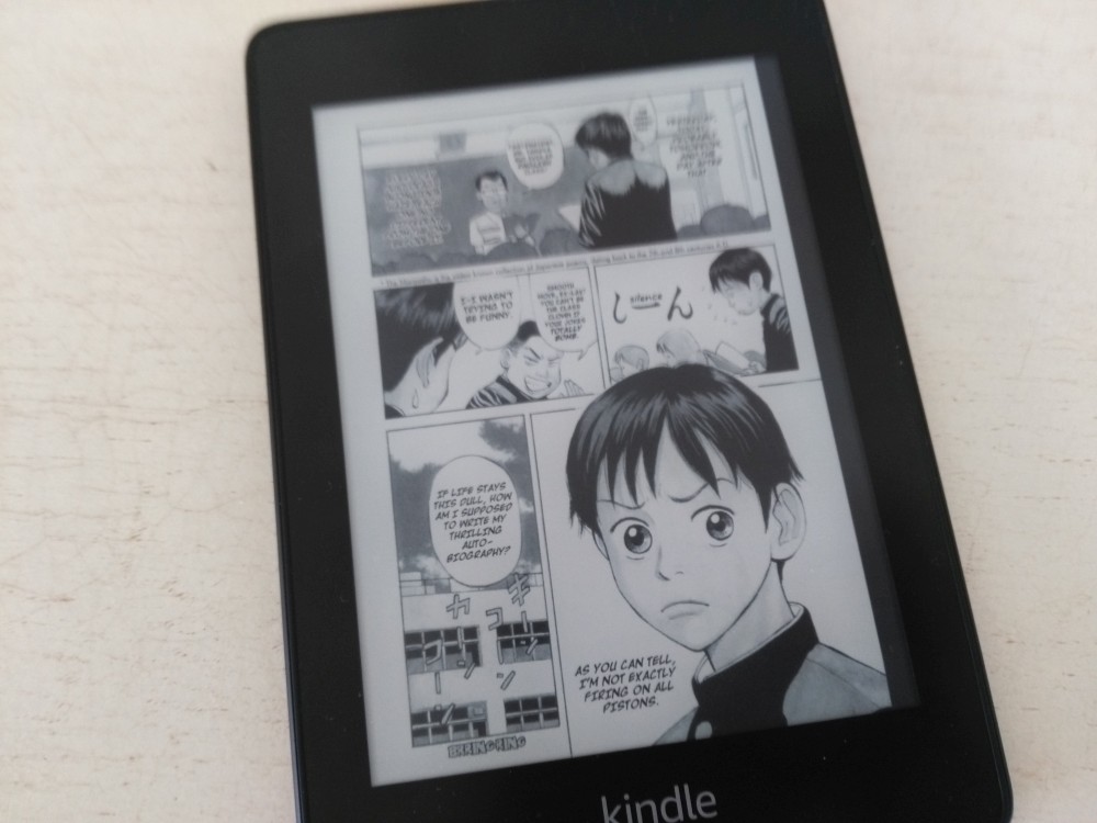 Review amazon kindle Paperwhite : Comics reading