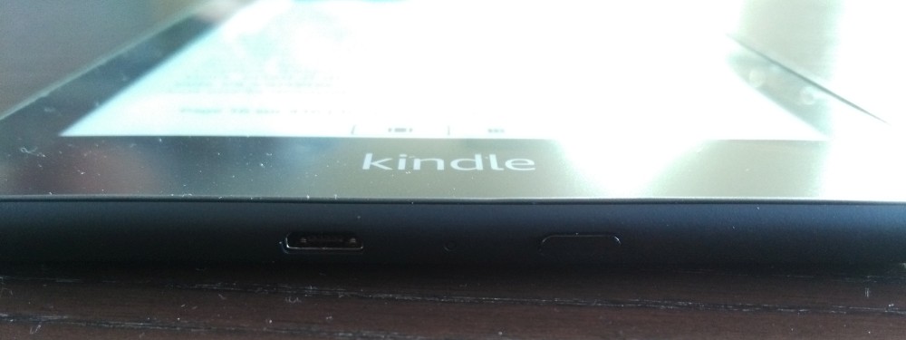 Test Kindle Paperwhite : bouton on off et port usb