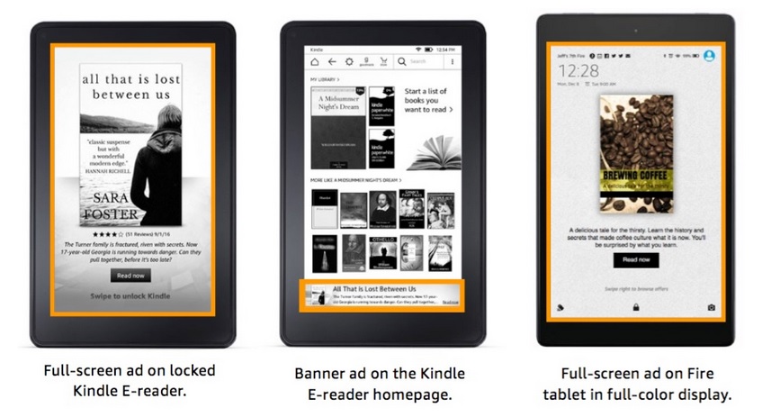 Plus de pubs sur les liseuses Kindle ?