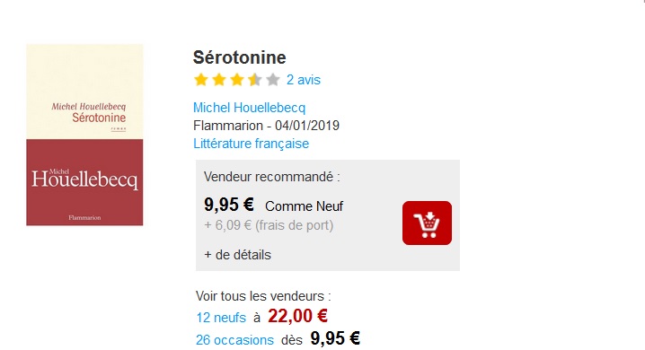 Sérotonine chez Rakuten