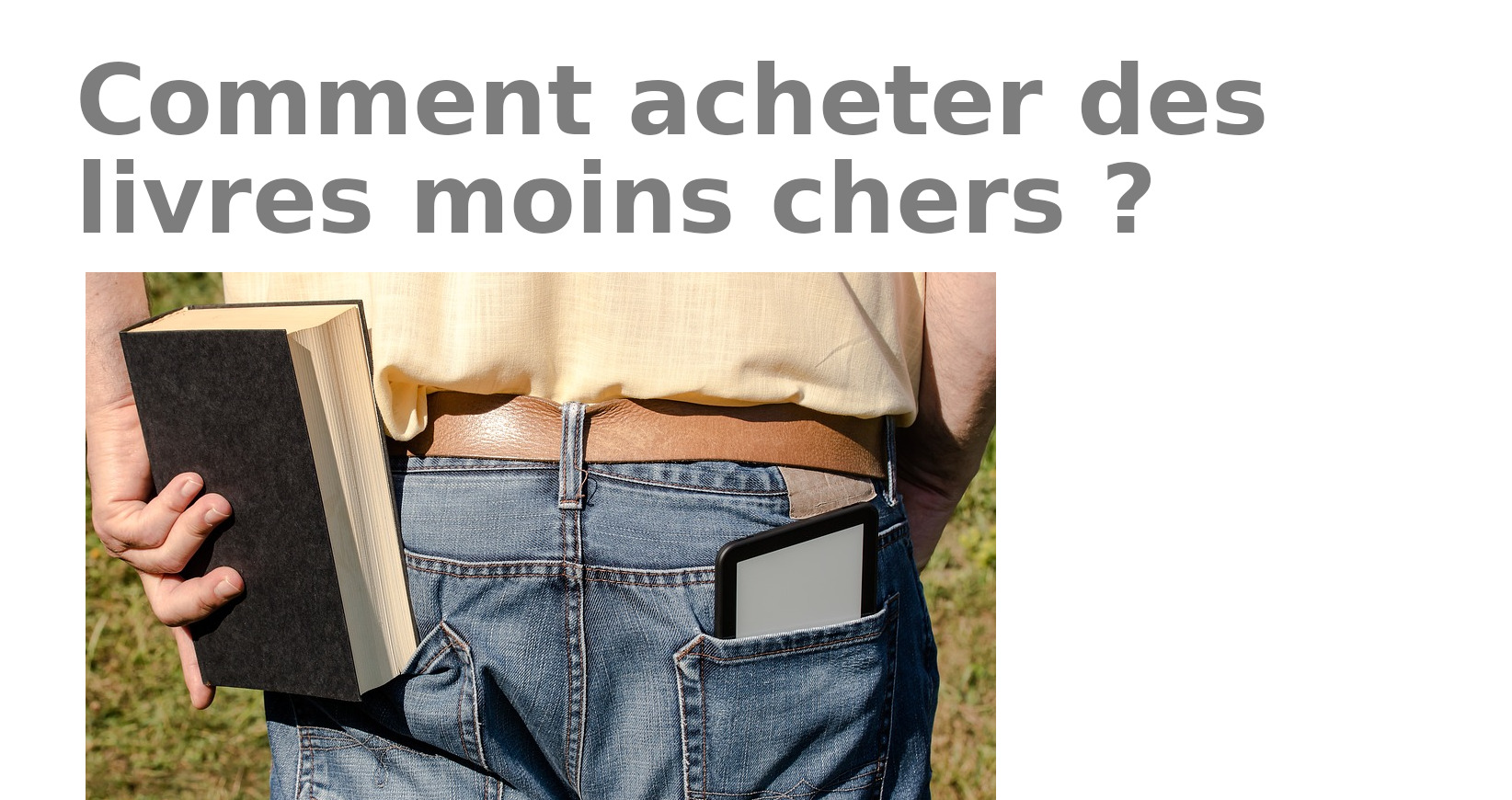 comment acheter des livres moins chers