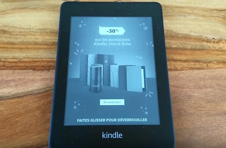 pub écran de veille kindle paperwhite