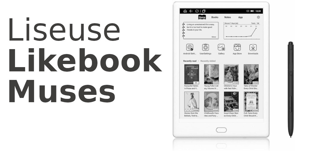 Liseuse Android Likebook Muses