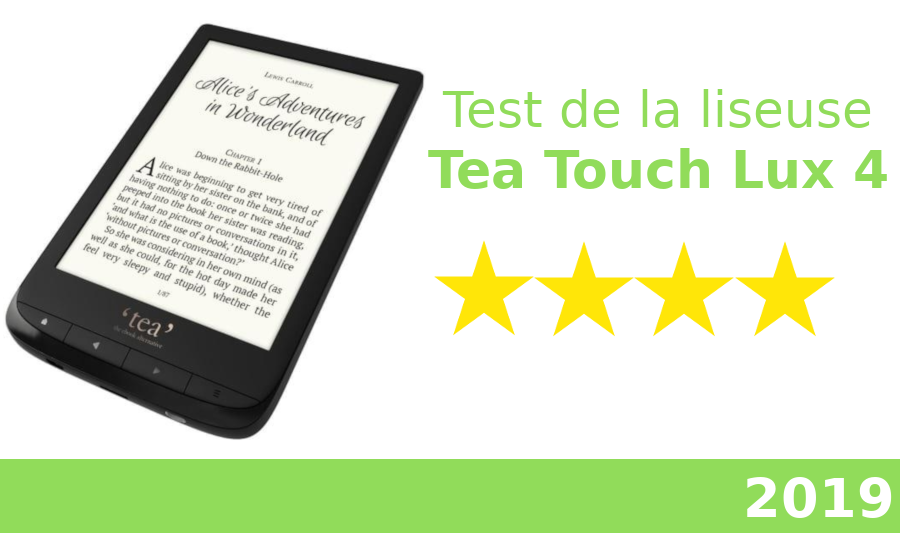 test liseuse tea touch lux 4