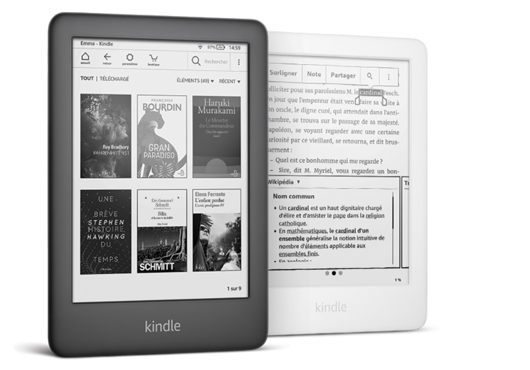 Liseuse Kindle 2019 avec éclairage disponible