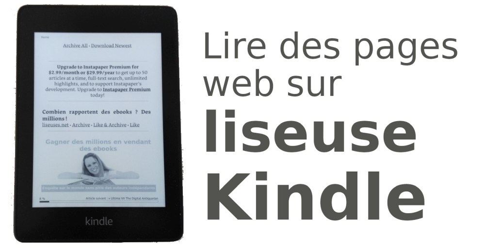 Guide pour Instapaper et liseuse Kindle