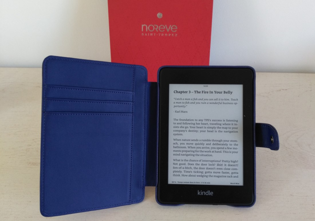 Étui Kindle Paperwhite - Housse Durable à Imitation de Peau avec