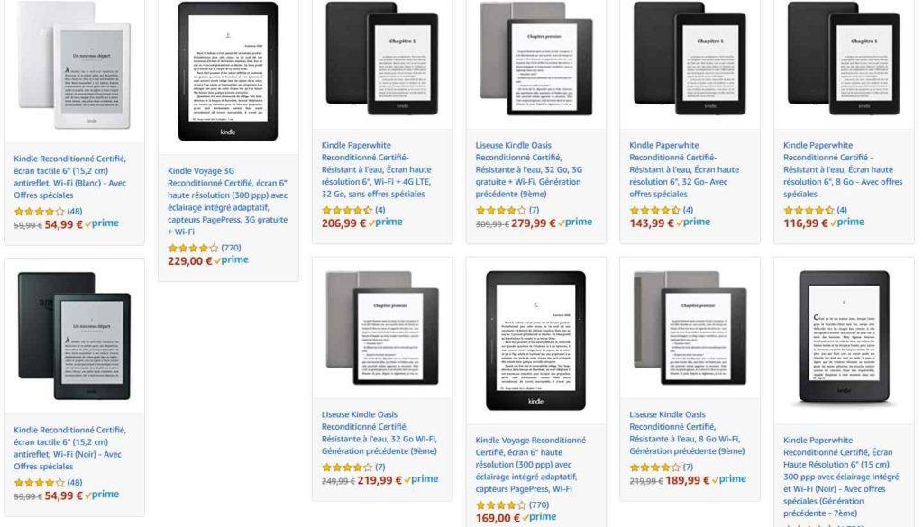 Acheter une Liseuse Kindle pas chère en 2021