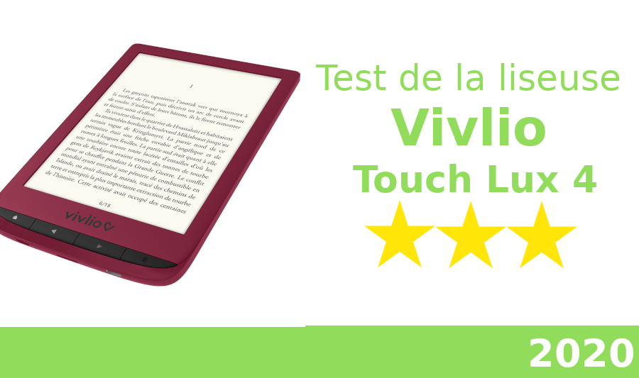 Liseuse numérique Vivlio Touch HD + Pack d'ebooks de plus de 8