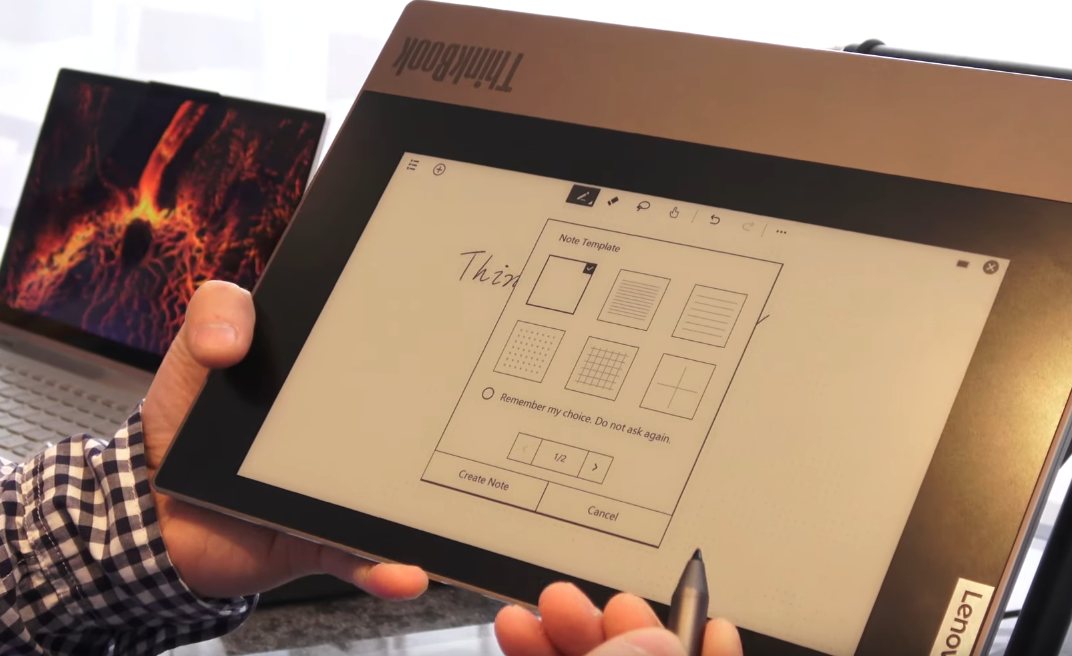 Lenovo Thinkbook Plus dual-display E-ink-One-Note