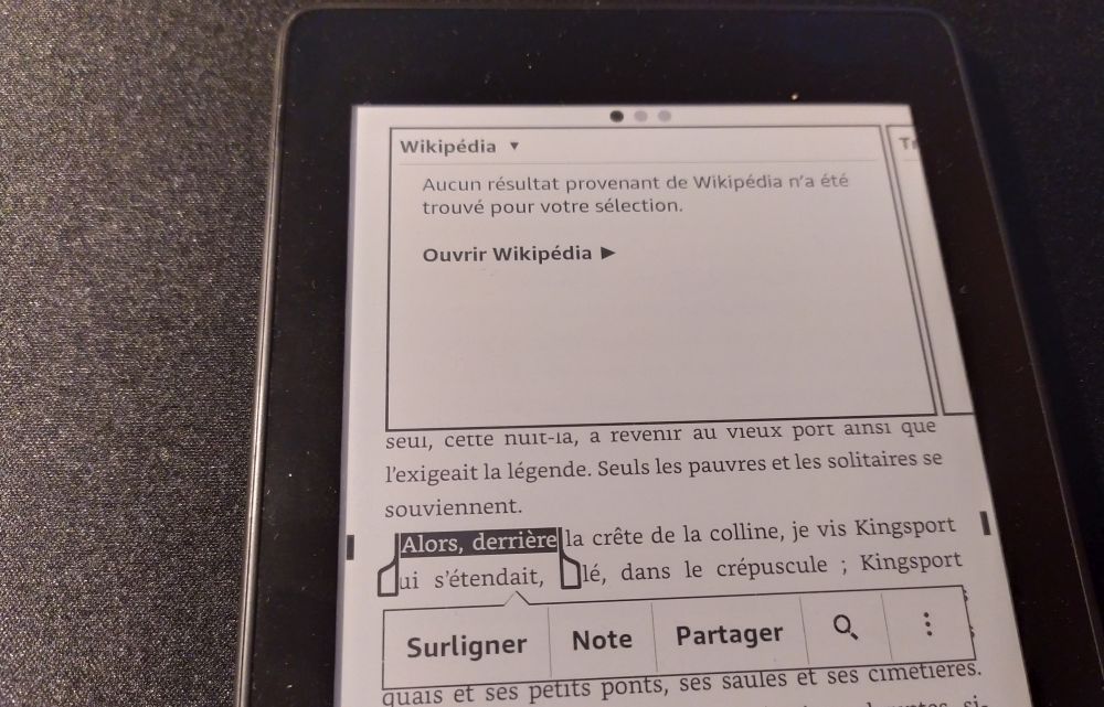 notes kindle : sélection