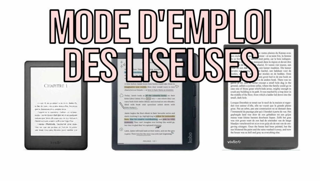 mode emploi manuels liseuses