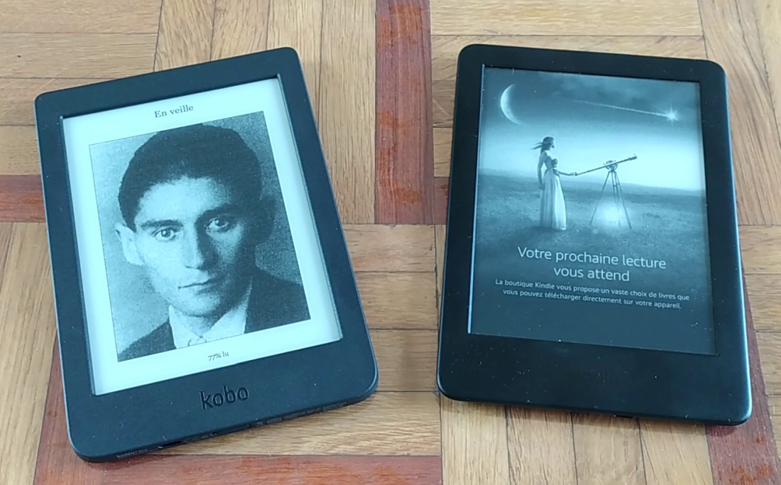 comparatif kobo nia vs kindle