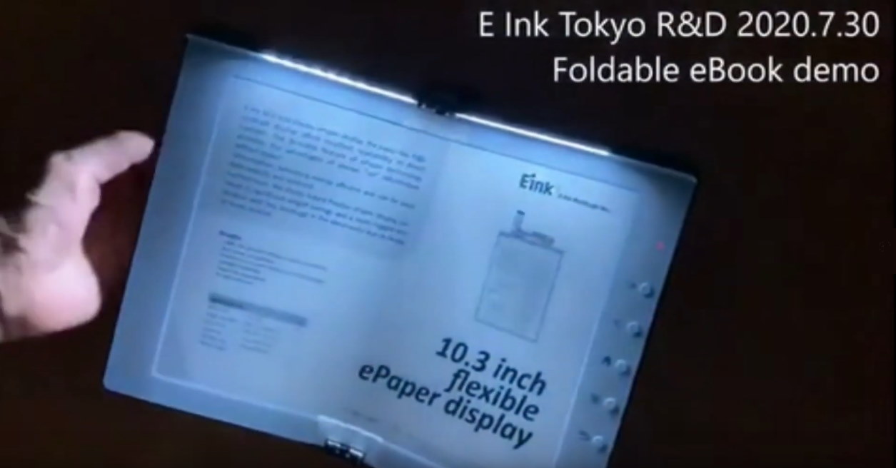 liseuse pliable e ink éclairage