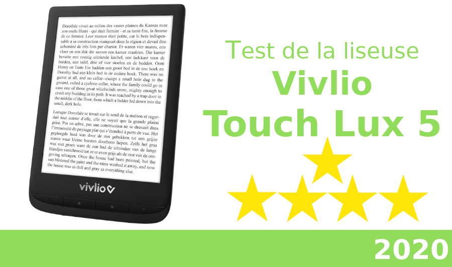 Étui de protection pour livre électronique pour Vivlio Touch HD Plus, Vivlio  Touch Lux 5, pour