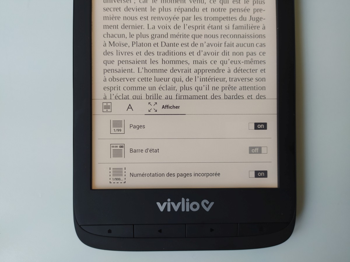 Test Liseuse Vivlio Touch Lux 5