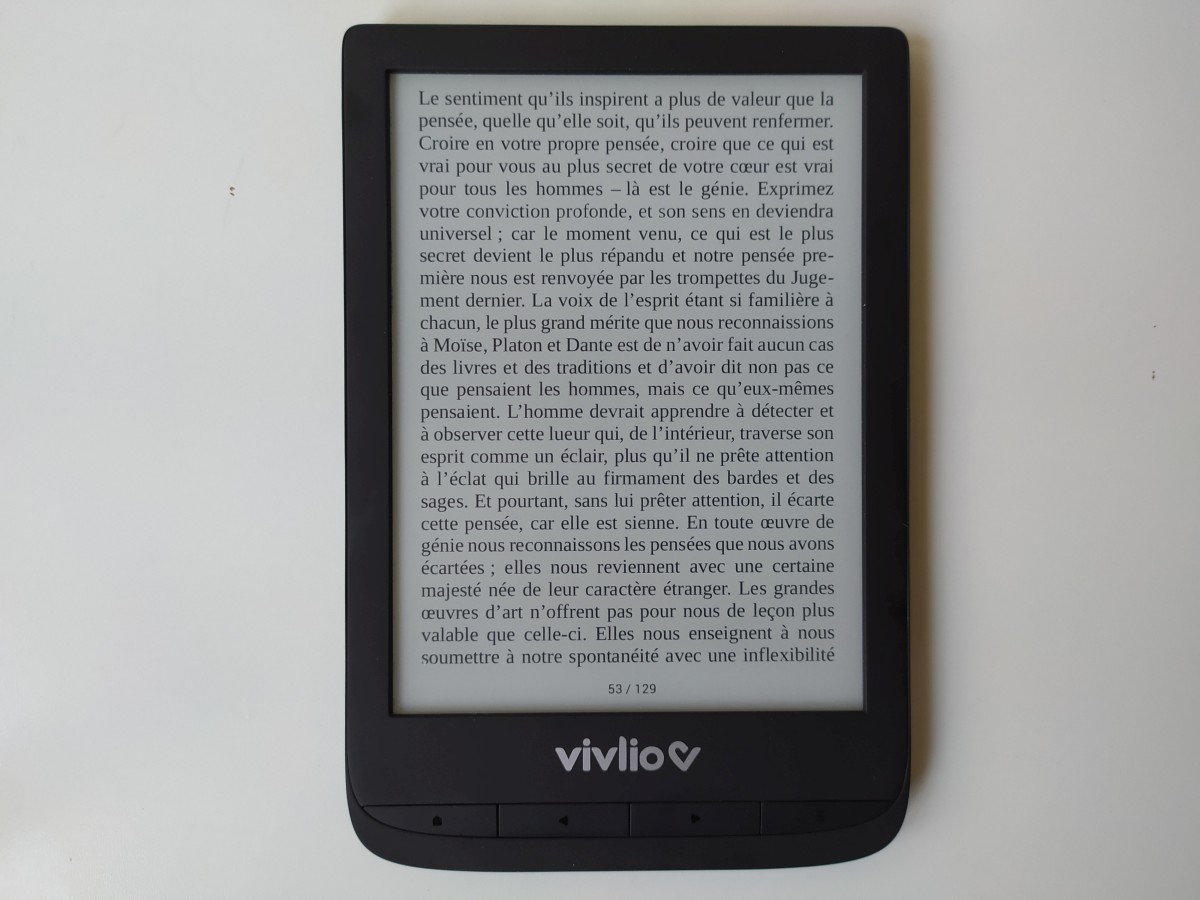 écran ebook liseuse touch lux 5