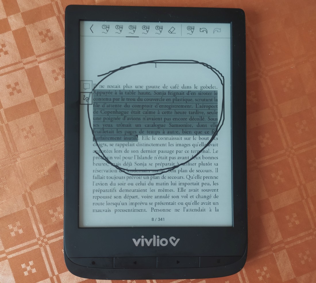 Comment gérer les notes des ebooks des liseuses Vivlio ?