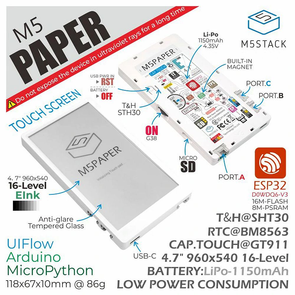 kit liseuse M5PAPER